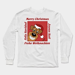 Airedale Terrier Christmas Long Sleeve T-Shirt